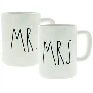 Mr & Mrs Rae Dunn Mugs - one set